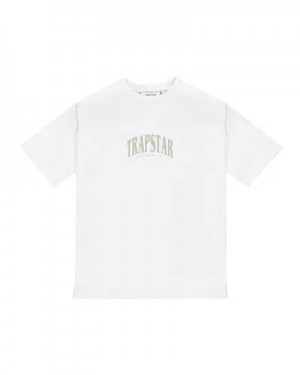 Trapstar Ss24 Elegance Men's T-Shirts White USA | 34AUQKRPG