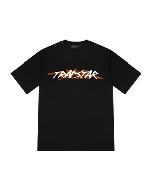 Trapstar TRAPSTAR 2.0 Men's T-Shirts Black USA | 89JKMEOTX