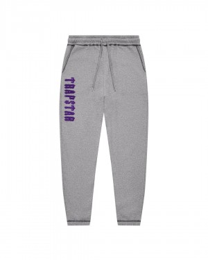 Trapstar X Cough Syrup Men's Sweatpants Grey USA | 47PILJSEZ