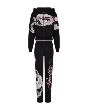 Trapstar x Ed Hardy Women's Tracksuits Black USA | 19IGBXUES