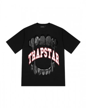 Trapstar Vicious Victory Men's T-Shirts Black USA | 23XJKCREV