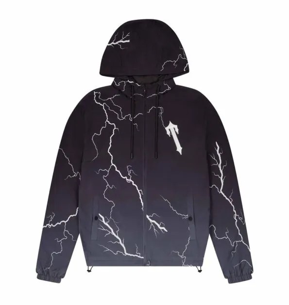 Trapstar 2C IRONGATE T – LIGHTNING EDITION Men\'s Windbreaker Black USA | 74BMEFACH