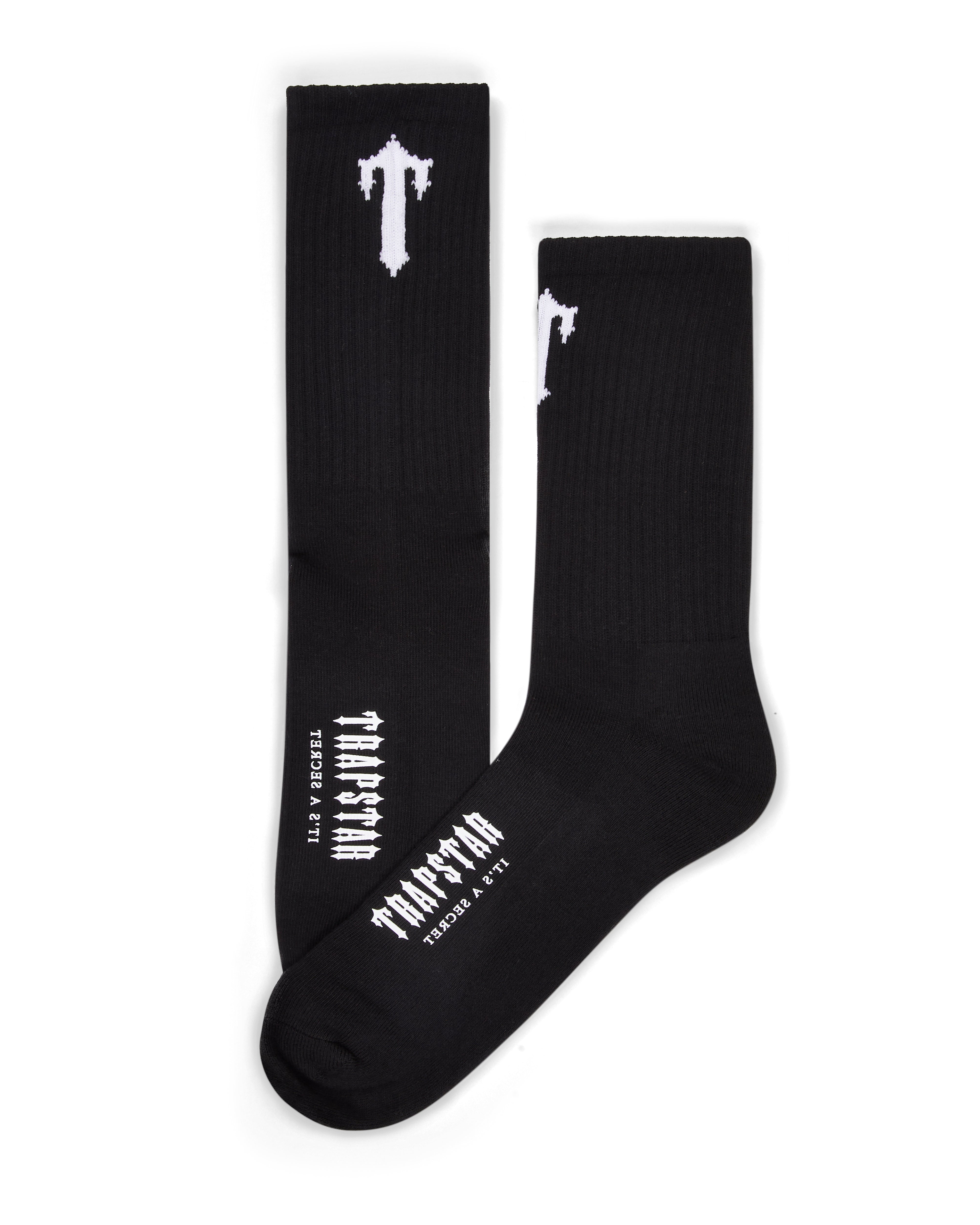 Trapstar 3 Pack Irongate T Men's Socks Black / White / Red USA | 09XHRWCKQ