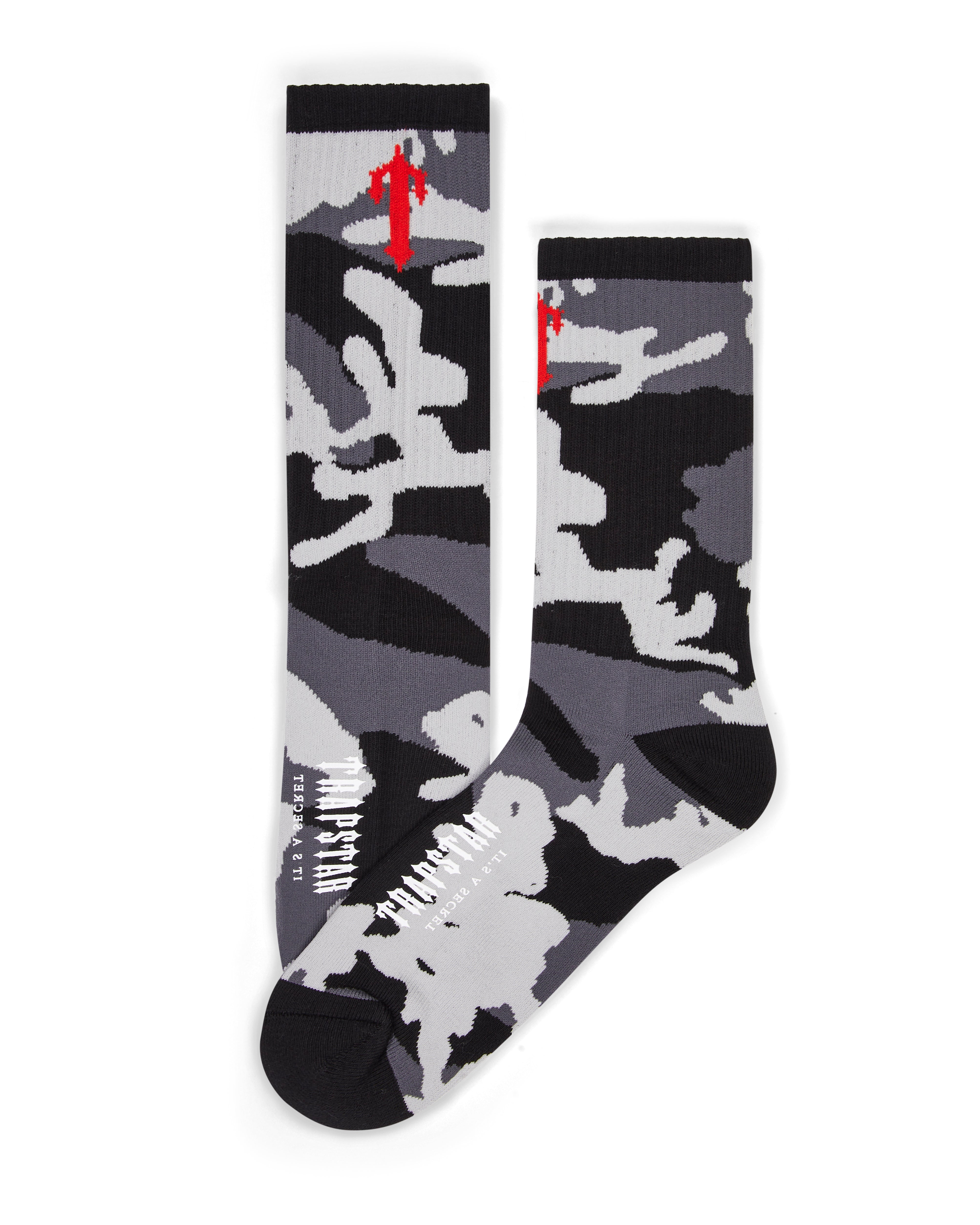 Trapstar 3 Pack Irongate T Men's Socks Black / Camo USA | 50MBAVPOS