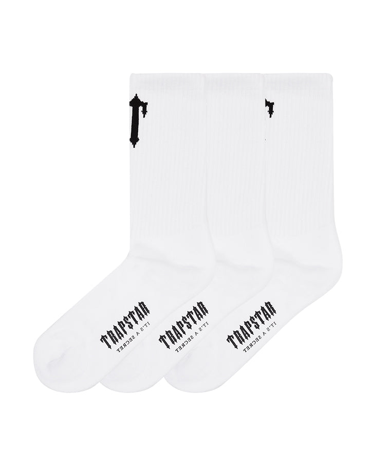 Trapstar 3 Pack Irongate T Men\'s Socks White USA | 01WFUOHXB