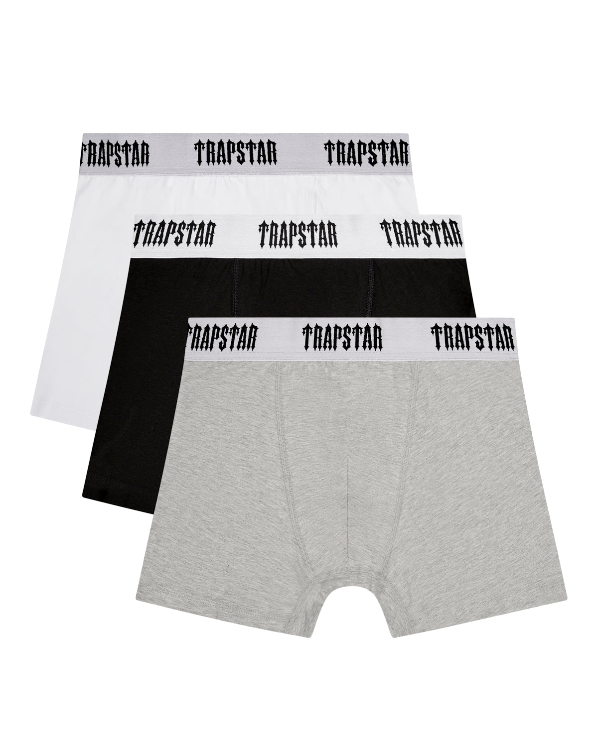 Trapstar 3 Pack Men\'s Boxer Black / White / Grey USA | 27SRMOVYW