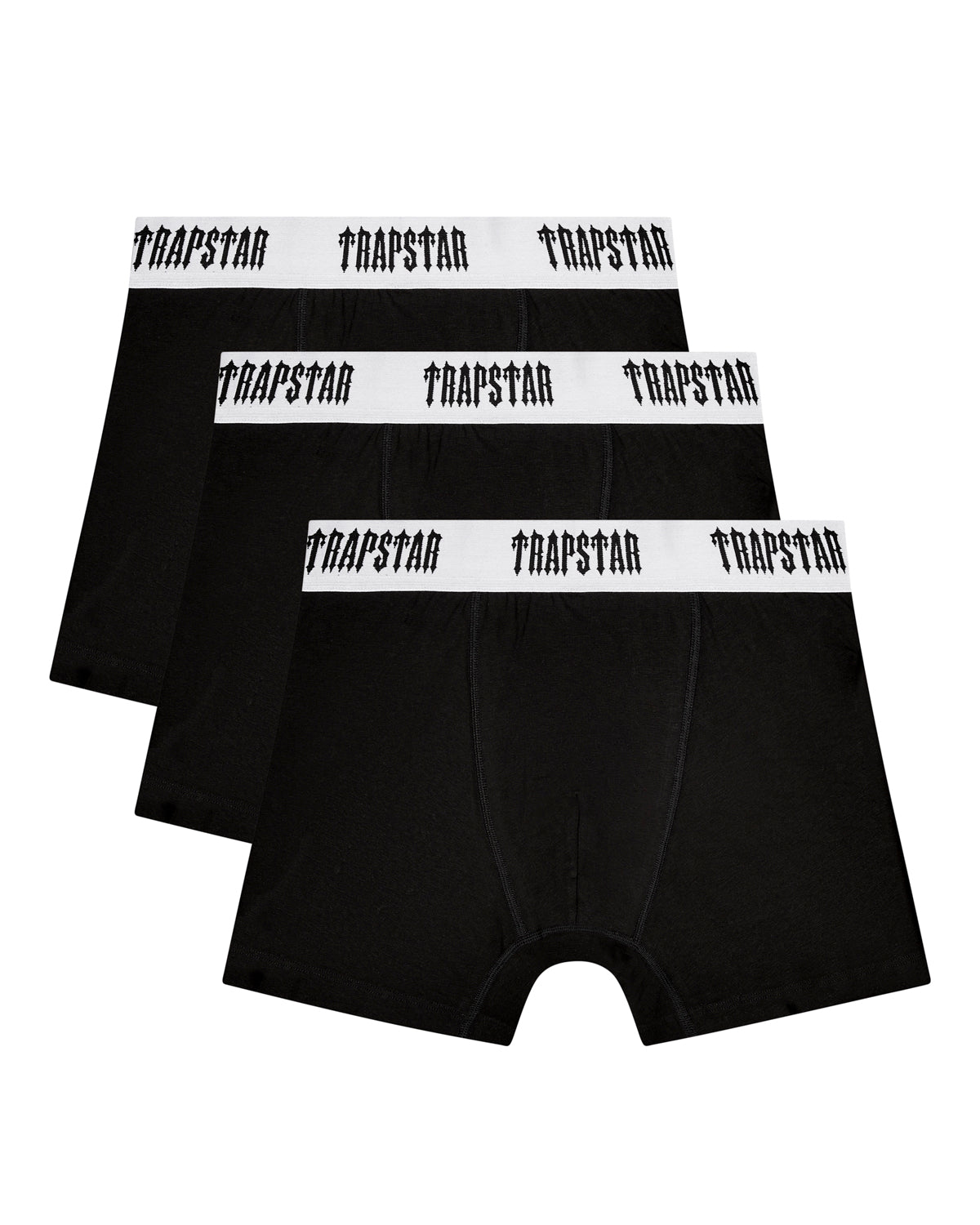 Trapstar 3 Pack Men\'s Boxer Black / White USA | 24GCBJYDQ