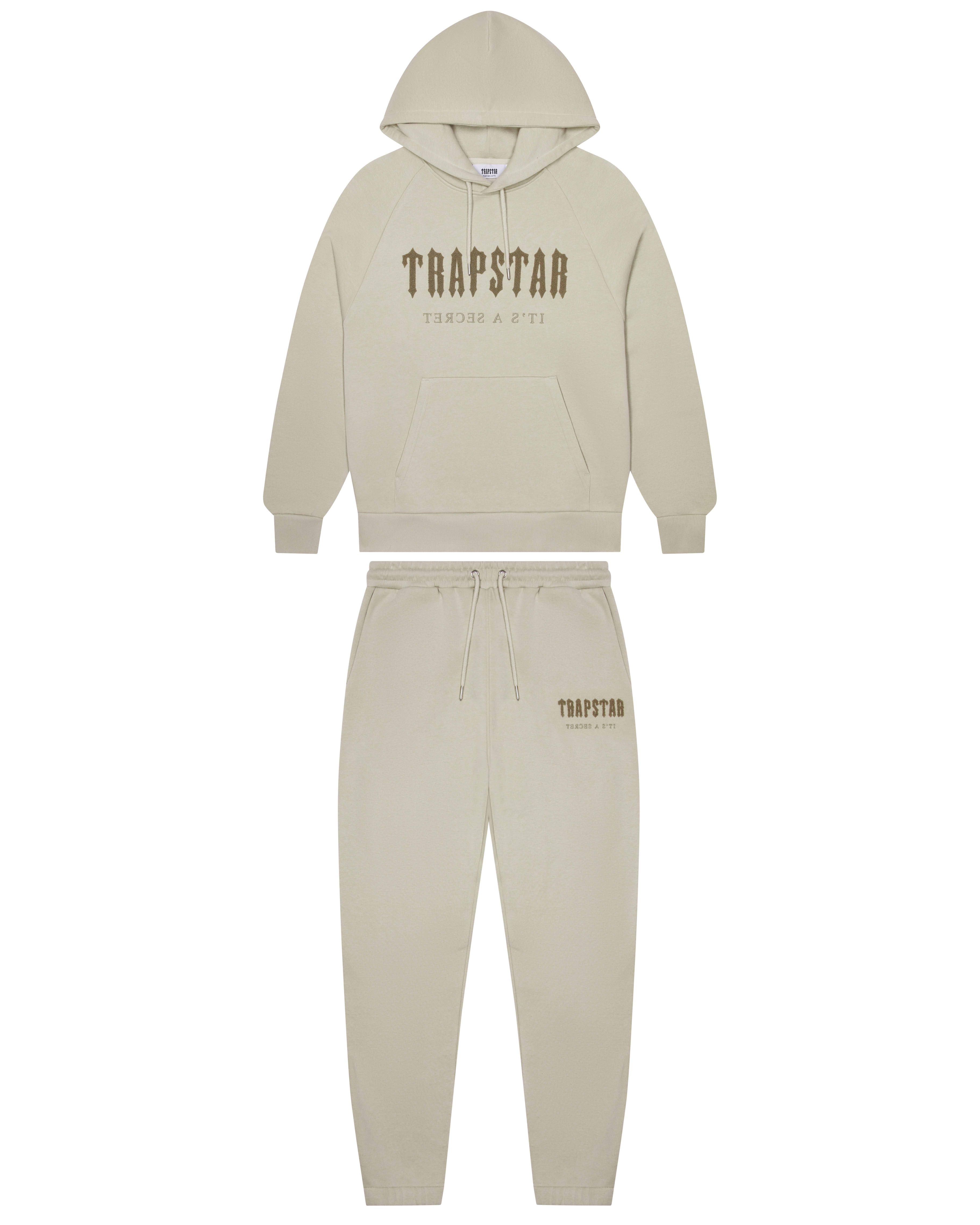 Trapstar Chenille Decoded Men's Sweatpants Beige USA | 46YPGCTIM