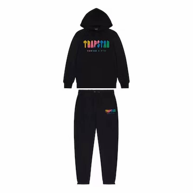 Trapstar Chenille Decoded Men\'s Tracksuits Black USA | 36ETDQPJM