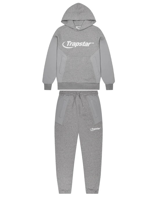 Trapstar Chenille Hyperdrive Panel Men\'s Tracksuits Grey USA | 63WJRXPSK