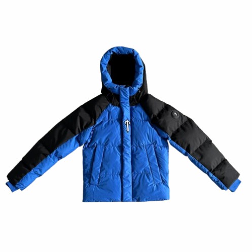 Trapstar Decoded Arch Men\'s Puffer Jackets Black / Blue USA | 12YIUDPST