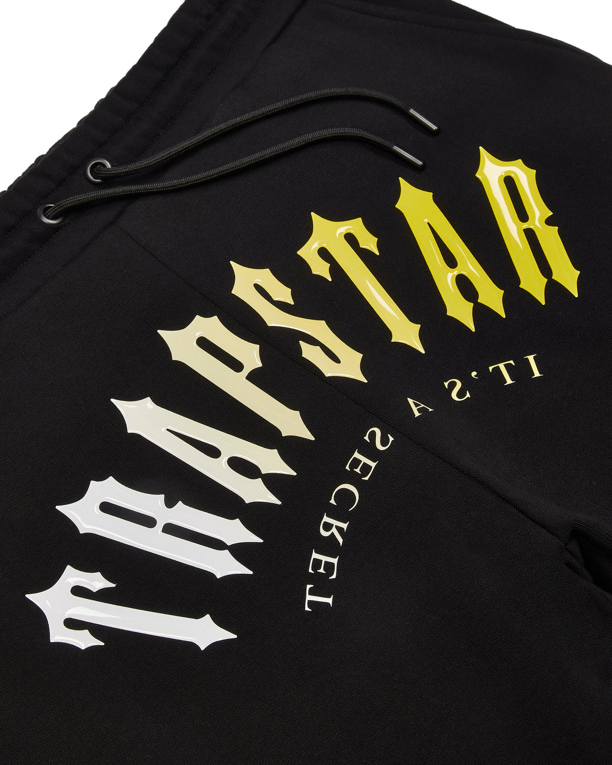 Trapstar Decoded Hooded Gel Men's Tracksuits Black / Yellow USA | 74YBMIHLE