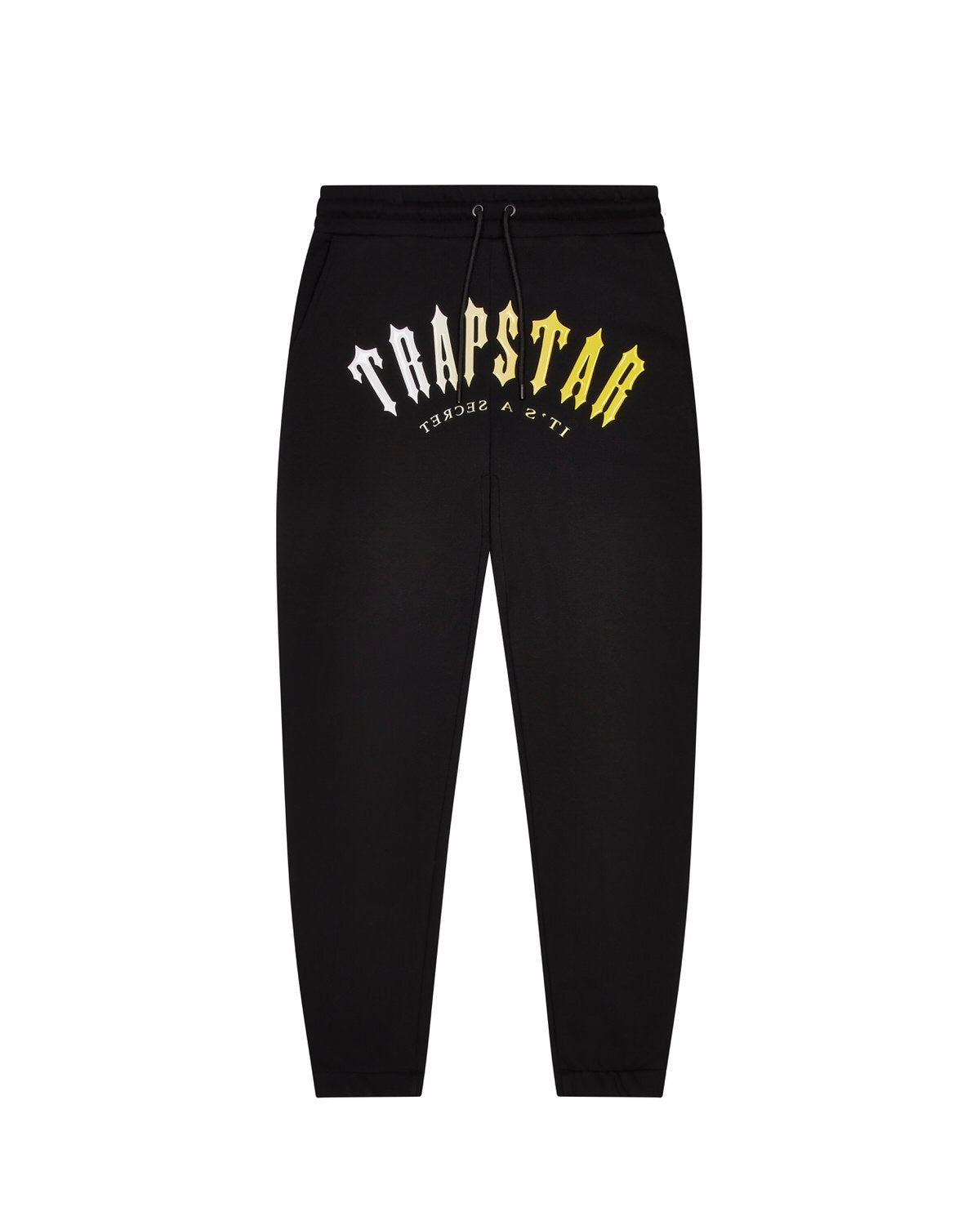 Trapstar Decoded Hooded Gel Men's Tracksuits Black / Yellow USA | 74YBMIHLE