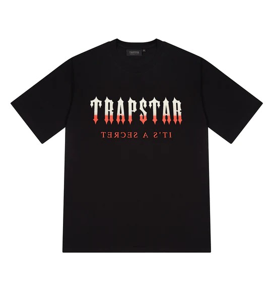 Trapstar Decoded Men\'s T-Shirts Black Red USA | 56XZMVRWL