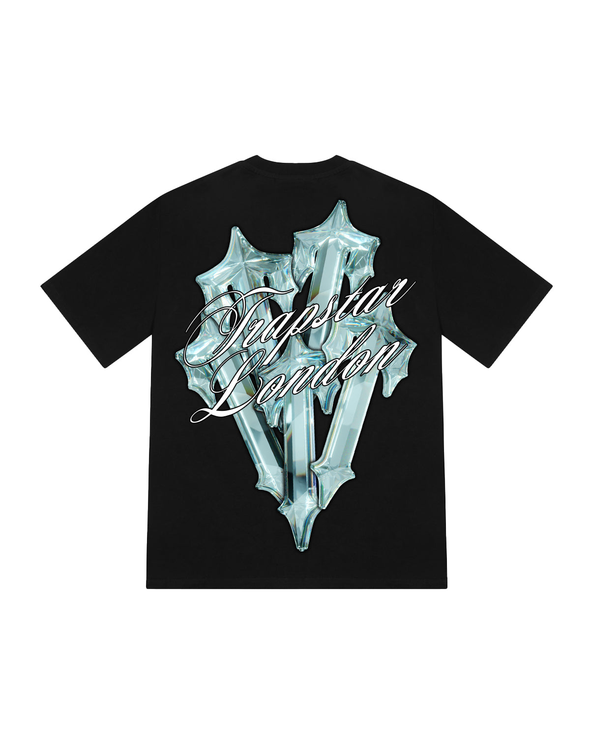 Trapstar Diamond In The Rough 2.0 Men\'s T-Shirts Black USA | 37KTURVLI