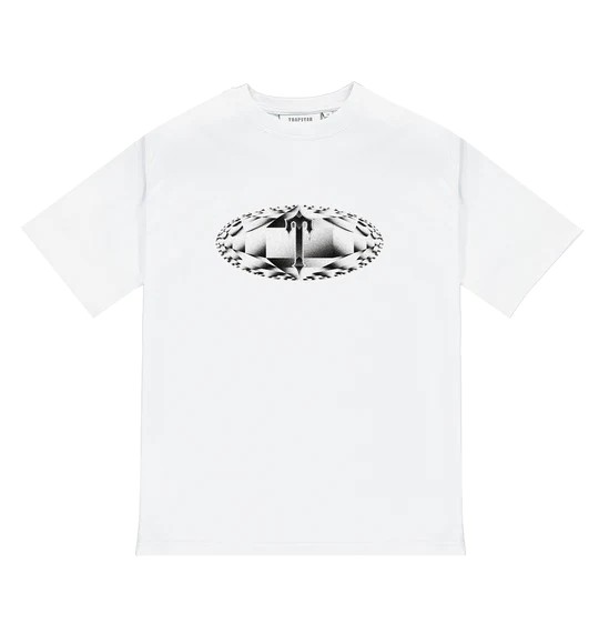 Trapstar Diamond In The Rough Men\'s T-Shirts White USA | 07VYXLIDN