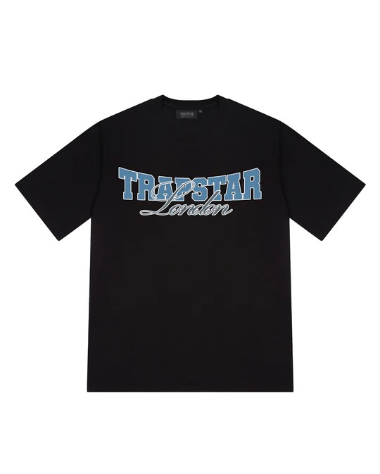 Trapstar Drop Out Men\'s T-Shirts Black USA | 26BFYSCKM