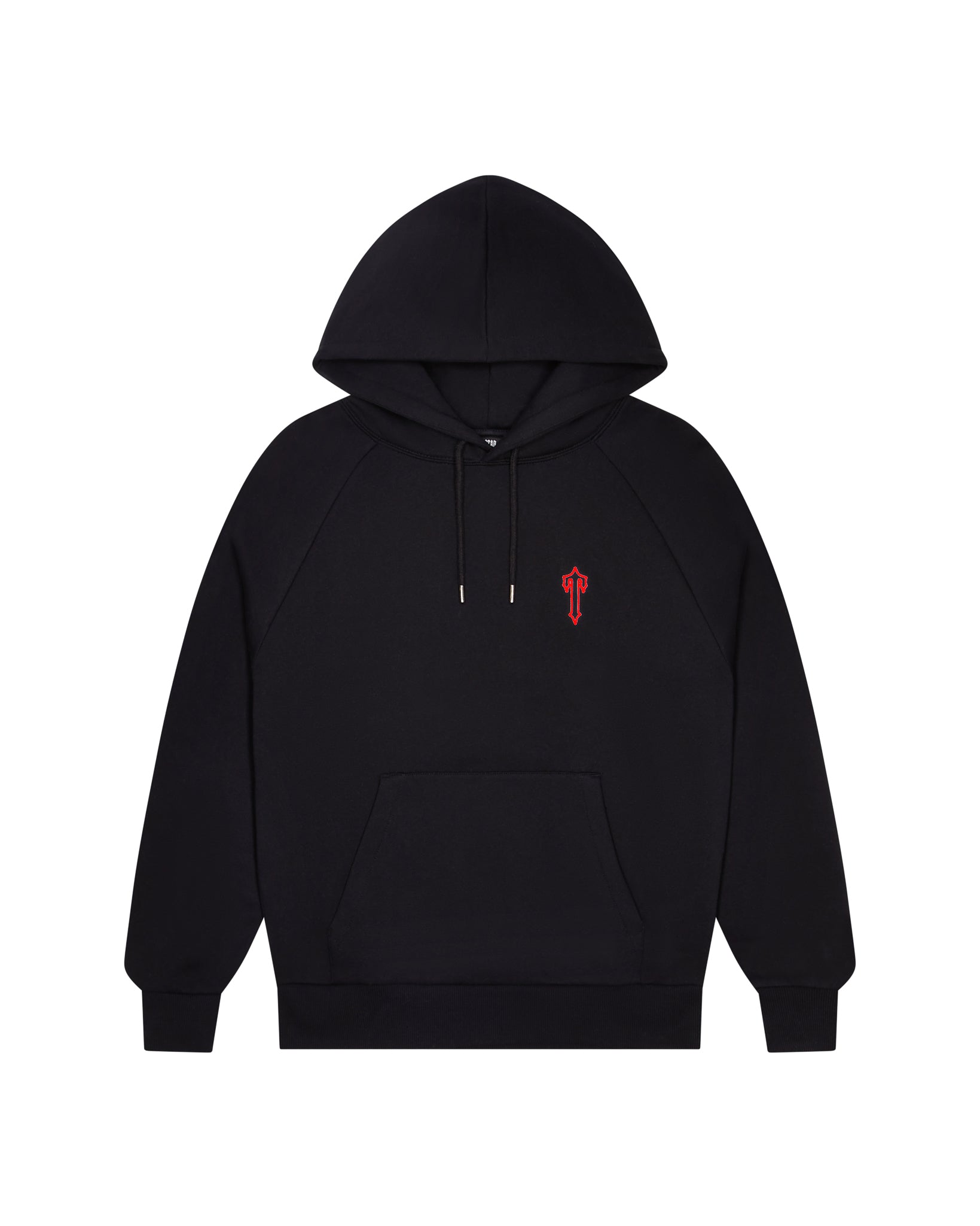 Trapstar Foundation Men\'s Hoodies Black / Red USA | 01PSQHMCD