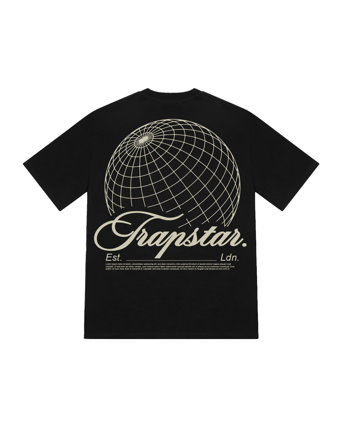 Trapstar Global Men\'s T-Shirts Black USA | 13ZMWGREF