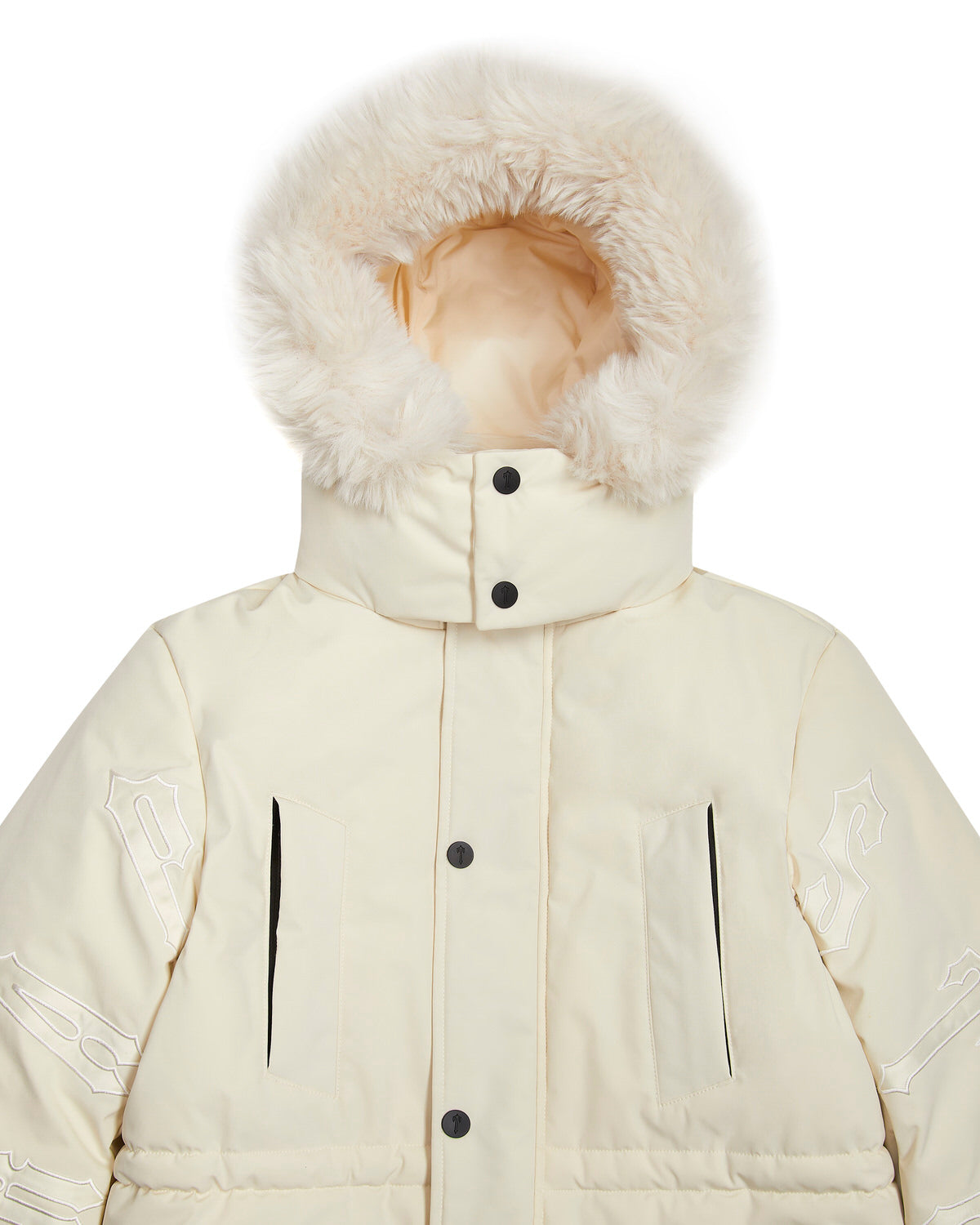 Trapstar Hooded Irongate Men's Coats White USA | 76SGMQRPB