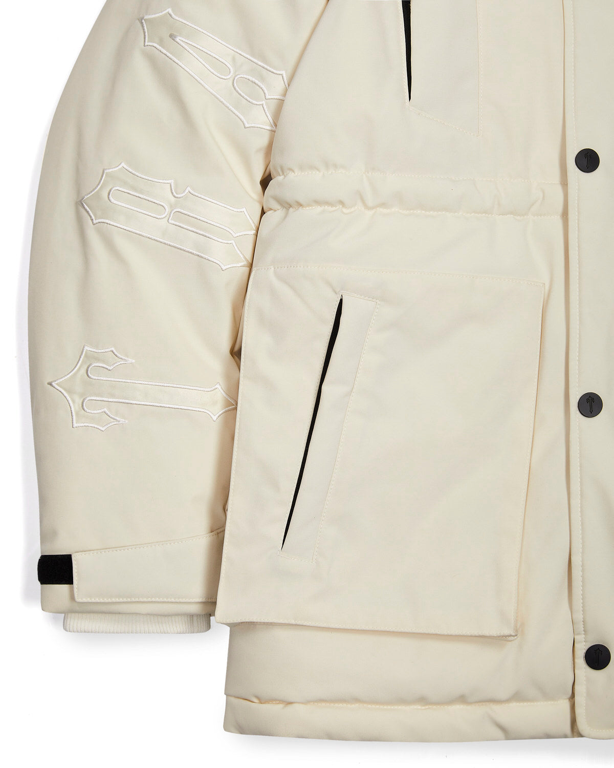 Trapstar Hooded Irongate Men's Coats White USA | 76SGMQRPB