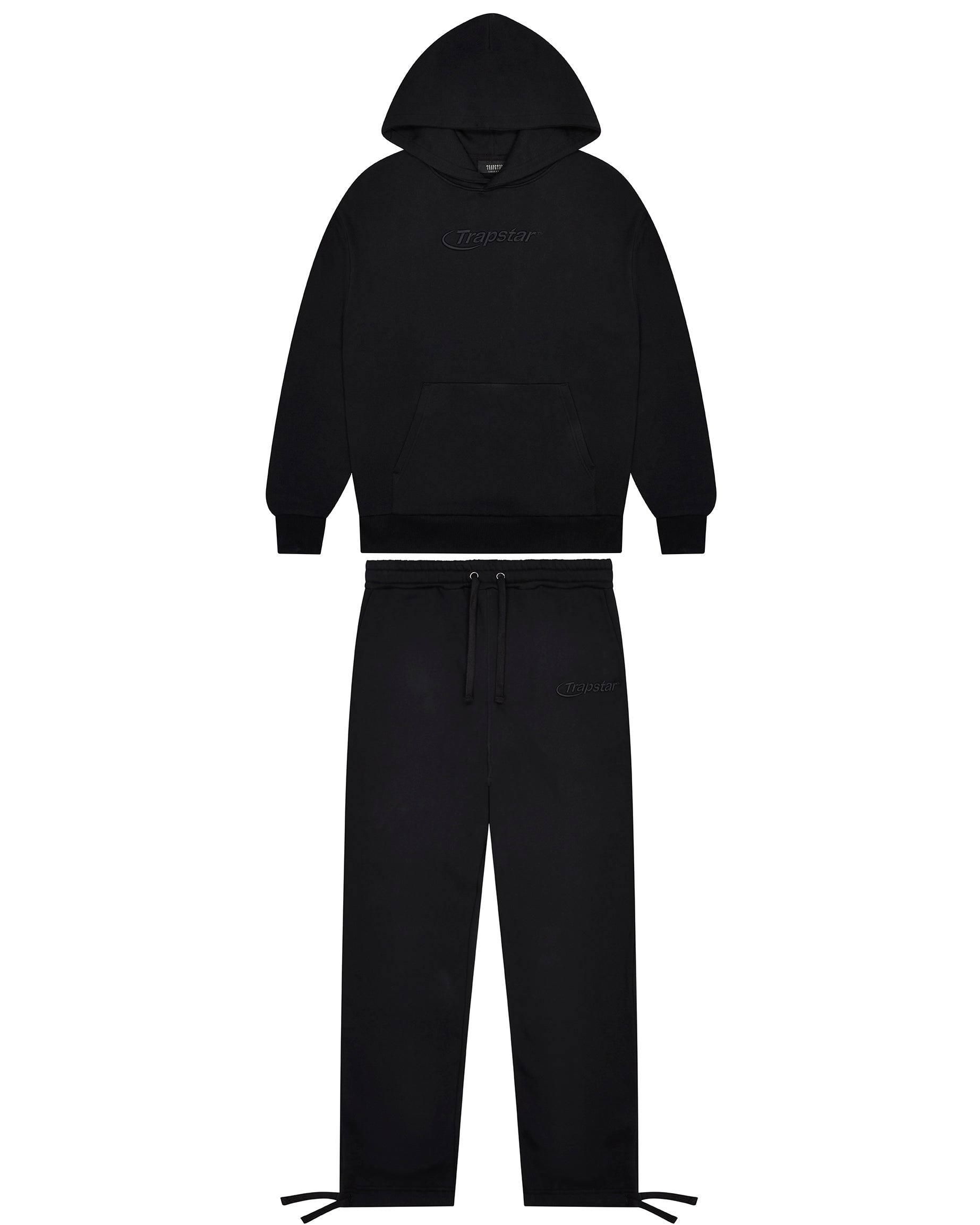 Trapstar Hyperdrive Embroidered Men\'s Tracksuits Black USA | 93WCKEQMF