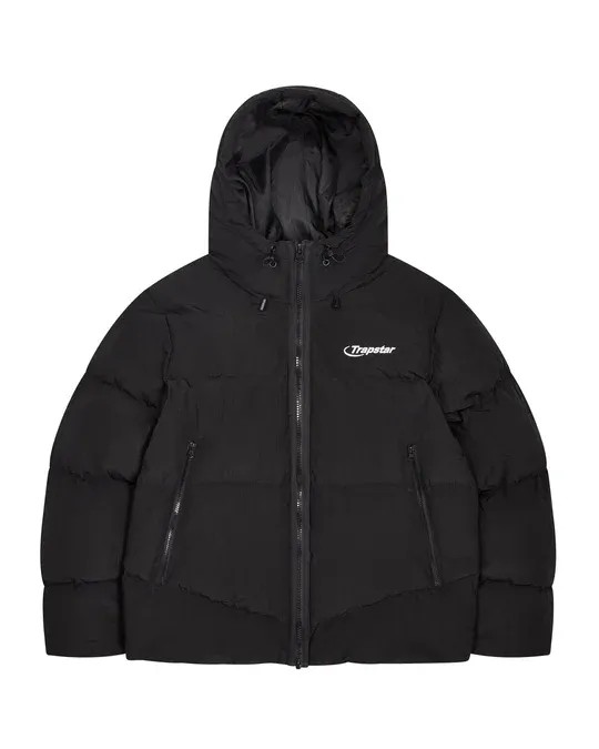 Trapstar Hyperdrive Men\'s Puffer Jackets Black USA | 73PNWCMJT