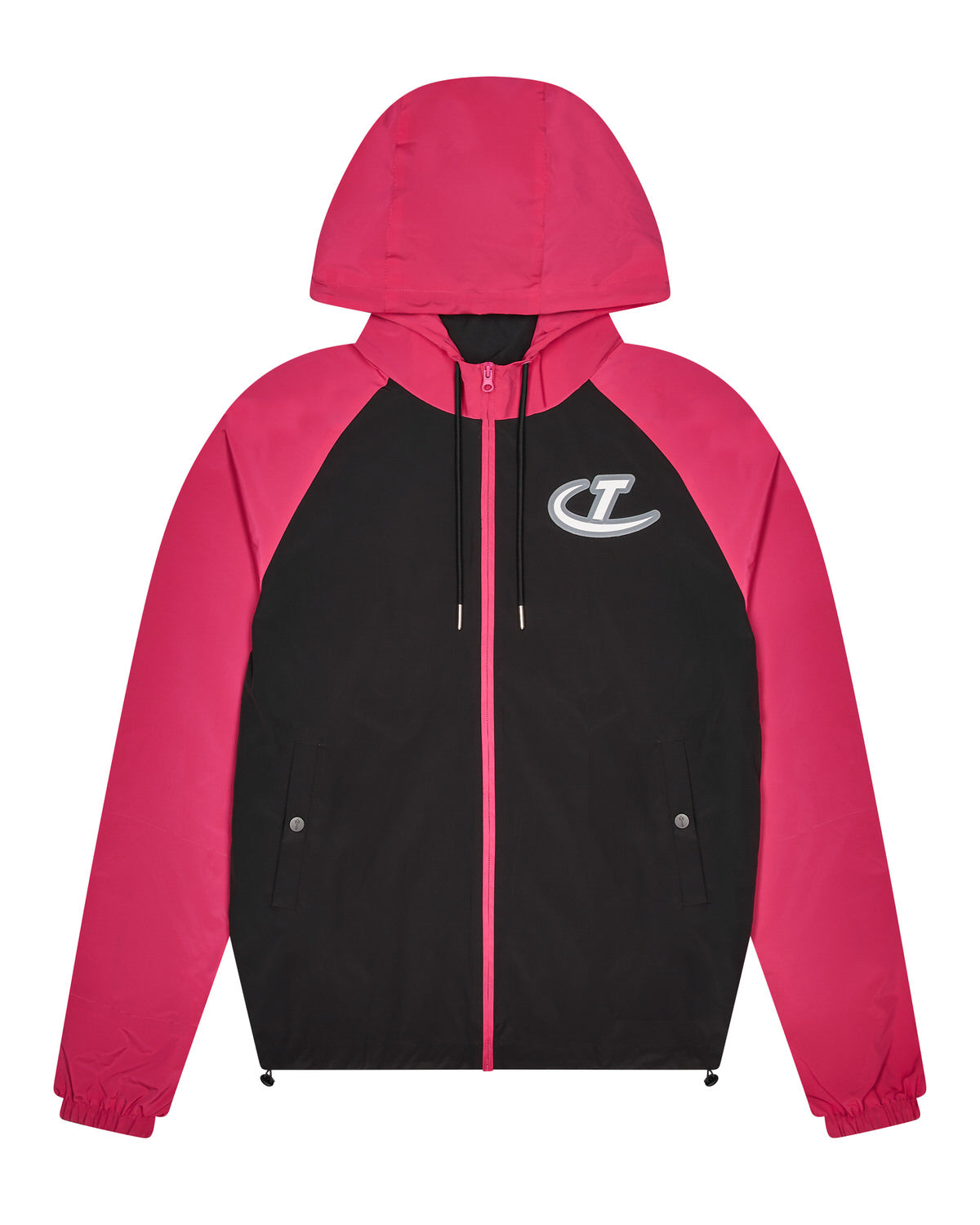 Trapstar Hyperdrive Men\'s Windbreaker Black / Pink USA | 32ZRCMGJO