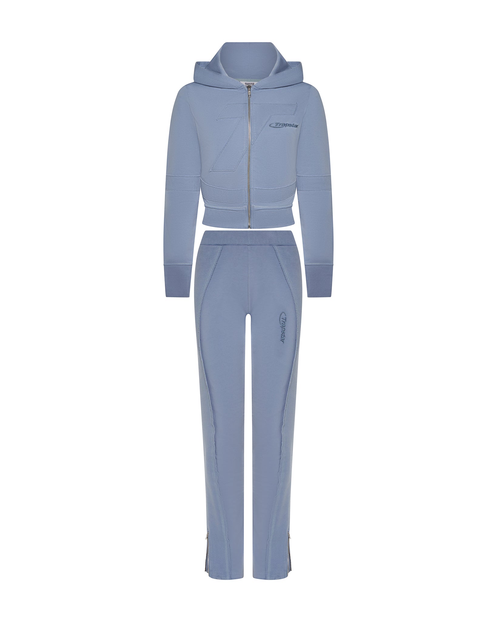 Trapstar Hyperdrive Rib Panel Track Women's Tracksuits Blue USA | 93FBNCGZL