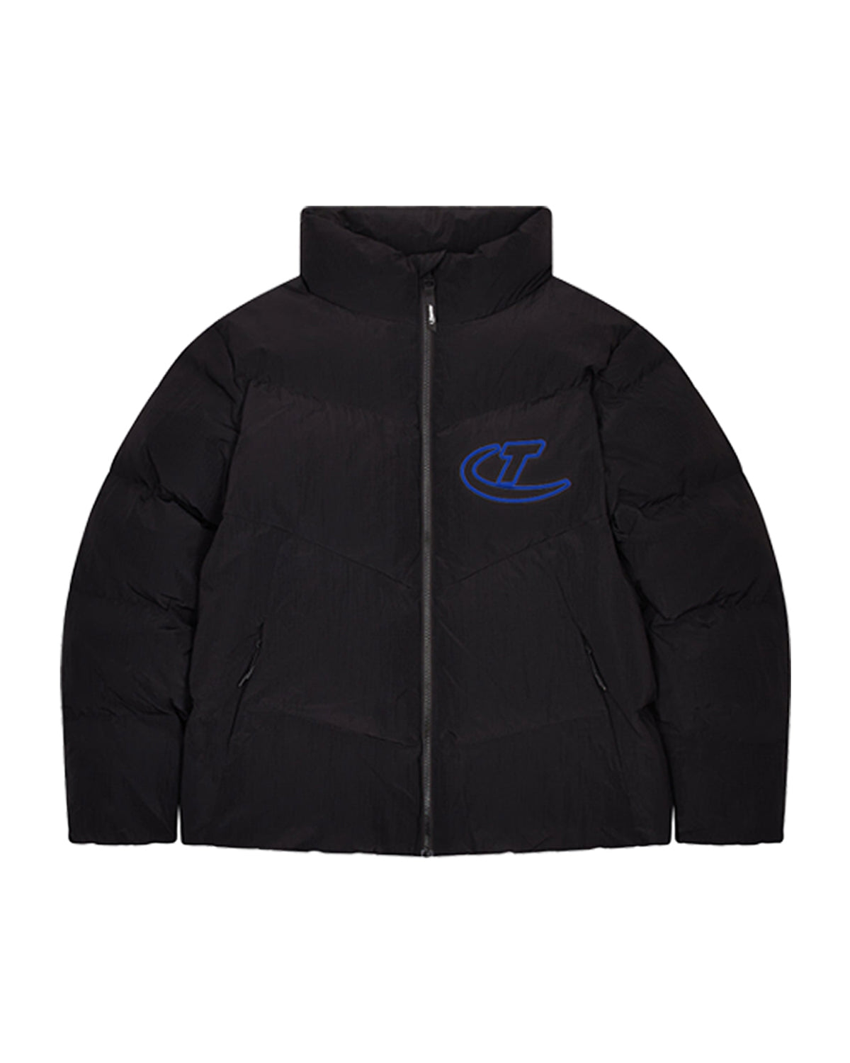 Trapstar Hyperdrive Ripstop Men's Puffer Jackets Black / Blue USA | 06QMCFZOL