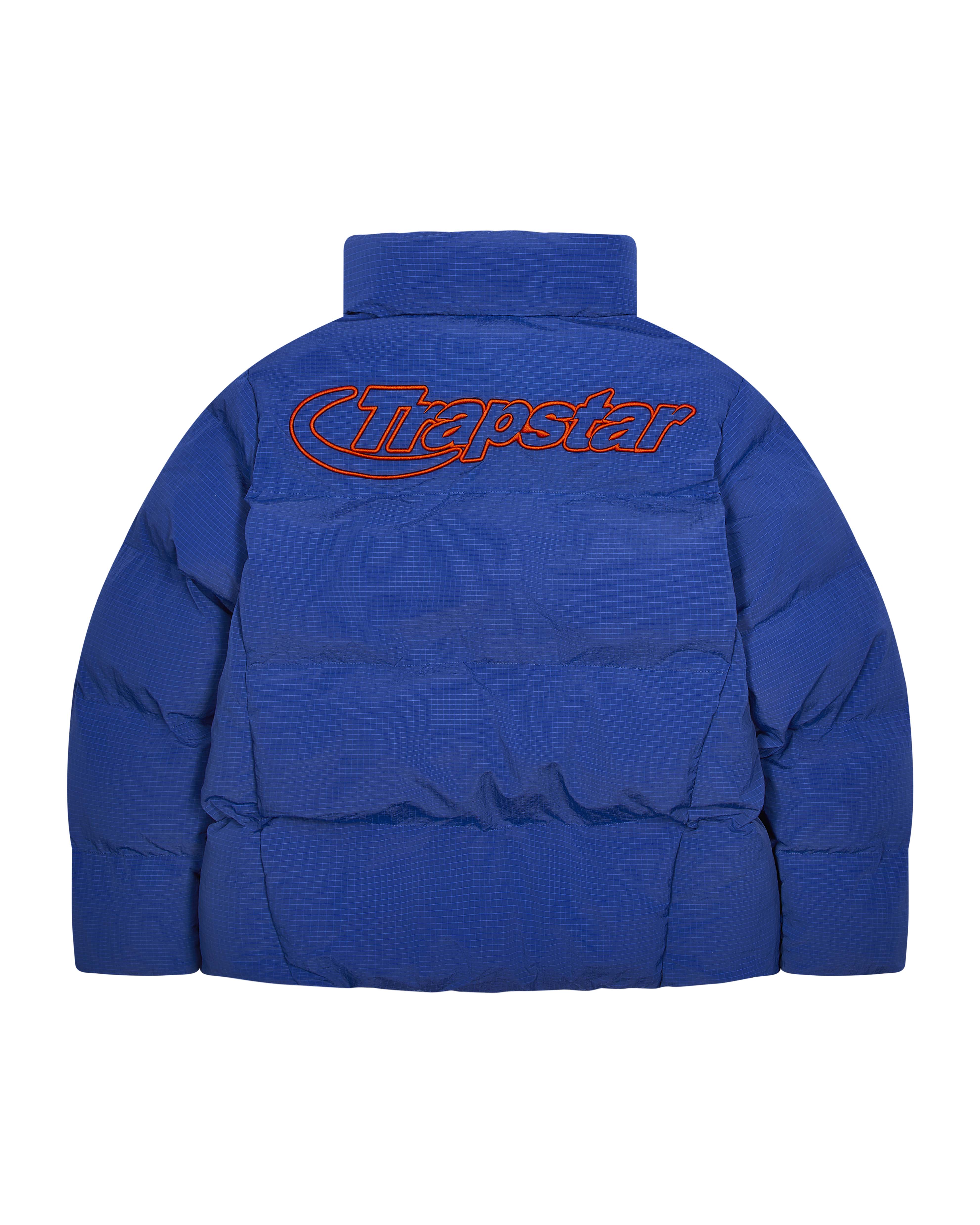 Trapstar Hyperdrive Ripstop Men's Puffer Jackets Blue / Orange USA | 65OAUFPYV