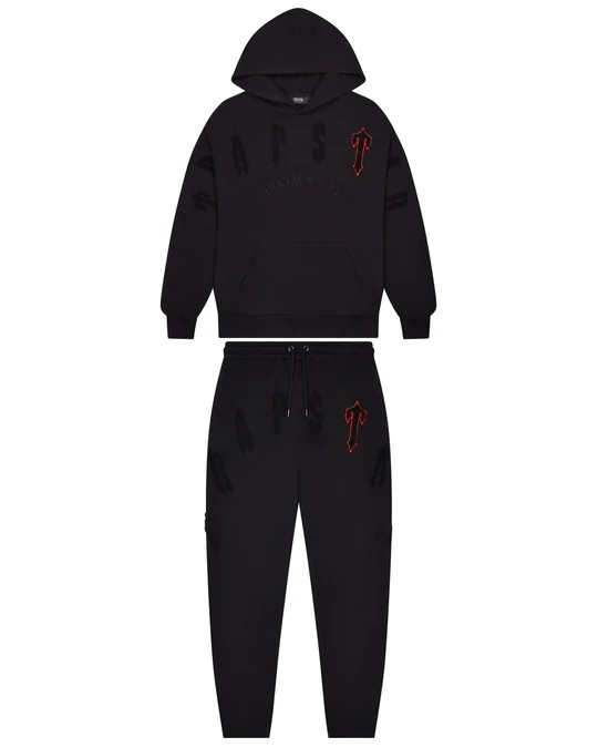 Trapstar Irongate Arch Chenille 2.0 Men\'s Tracksuits Black USA | 37WGIZRJP