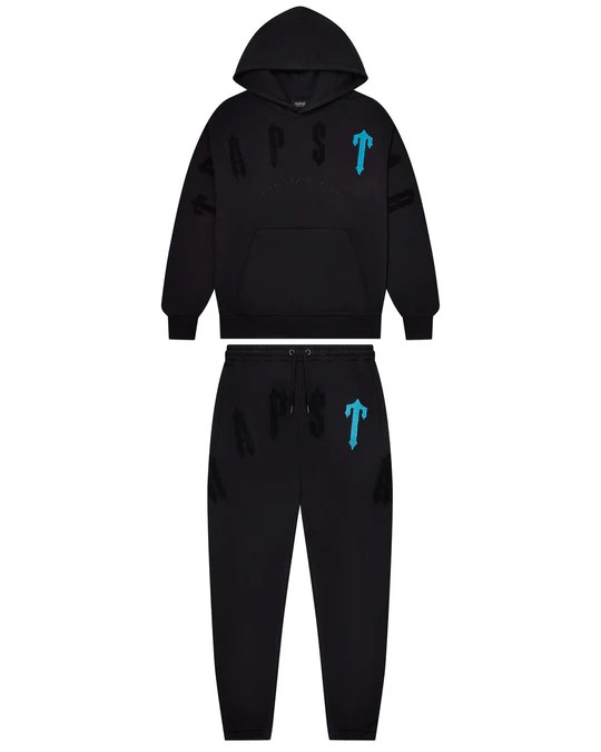 Trapstar Irongate Arch Chenille 2.0 Men\'s Tracksuits Black USA | 24SXZUMJG