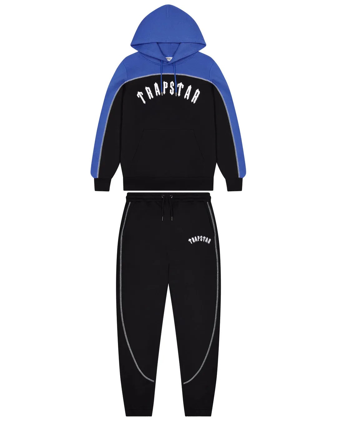 Trapstar Irongate Chenille Arch Hooded Men\'s Tracksuits Blue USA | 40FNRBWAX