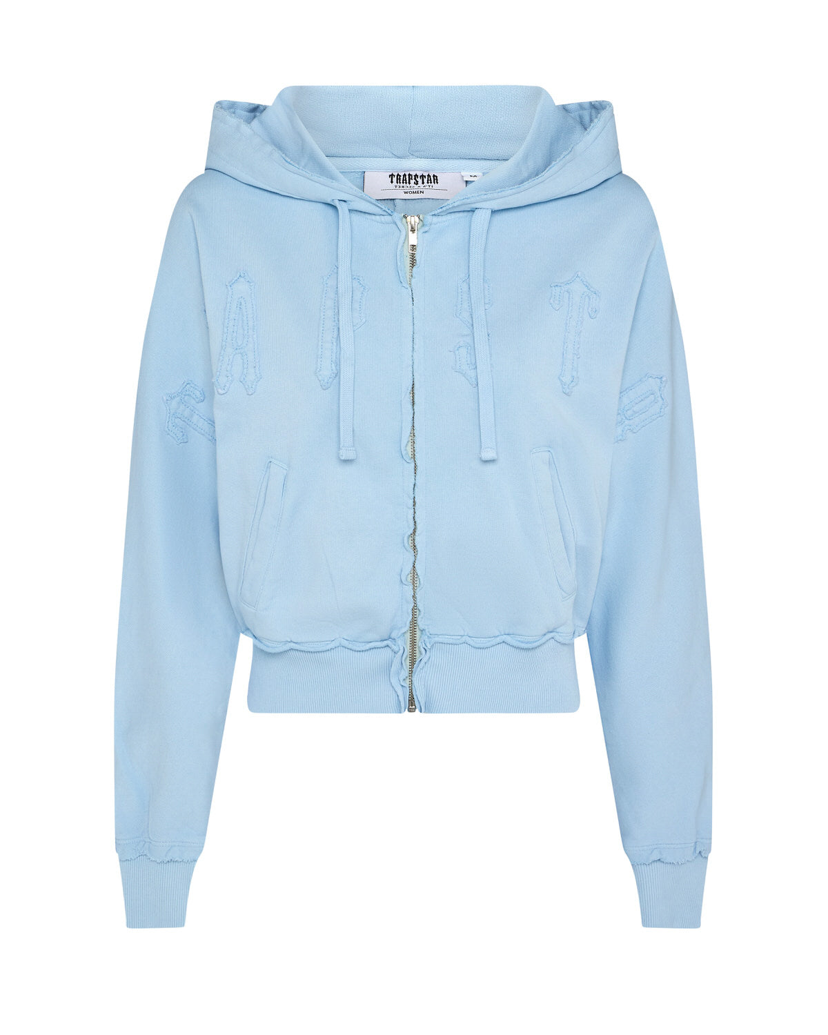 Trapstar Irongate Cropped Batwing Zip Women\'s Tracksuits Baby Blue USA | 58NKWRCUH