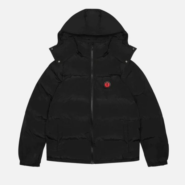 Trapstar Irongate Detachable Hooded Men\'s Puffer Jackets Black USA | 95HKTAPNR