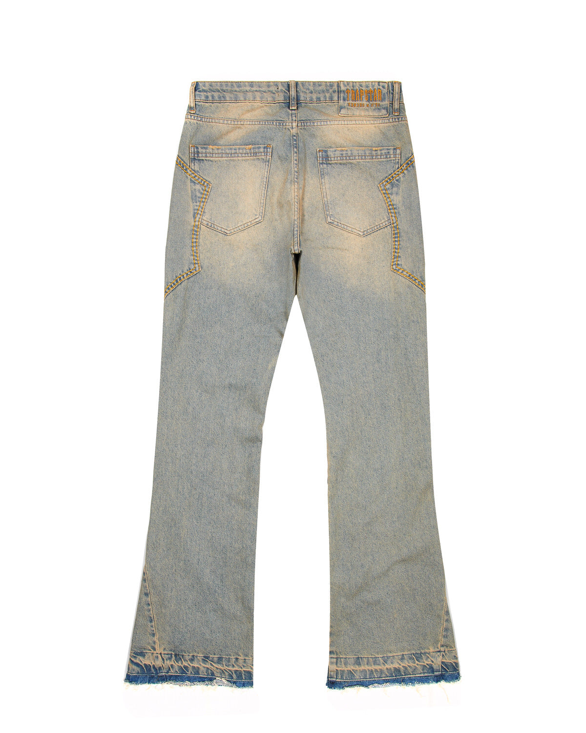 Trapstar Irongate Panel Denim Men's Jeans Blue USA | 80XEWVBHT