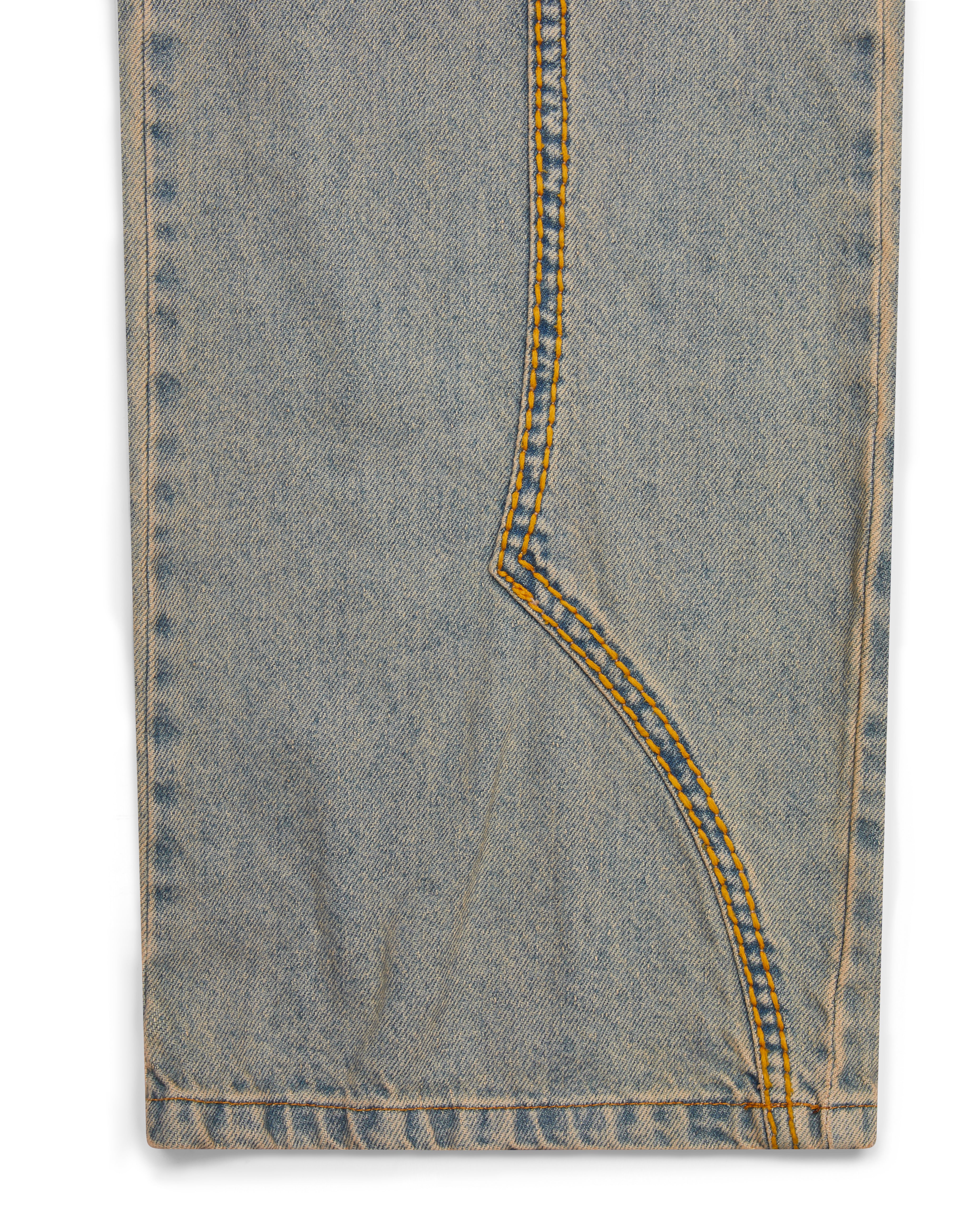 Trapstar Irongate Panel Denim Women's Jeans Blue USA | 43EFCRYTP