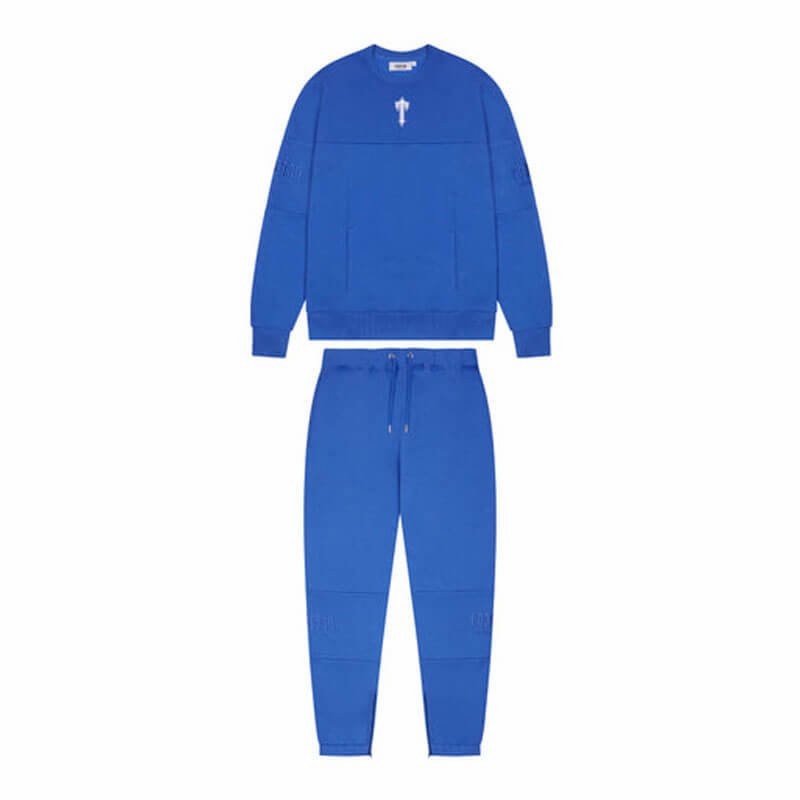 Trapstar Irongate T Crewneck Men\'s Tracksuits Dazzling Blue USA | 94SUMVAHK