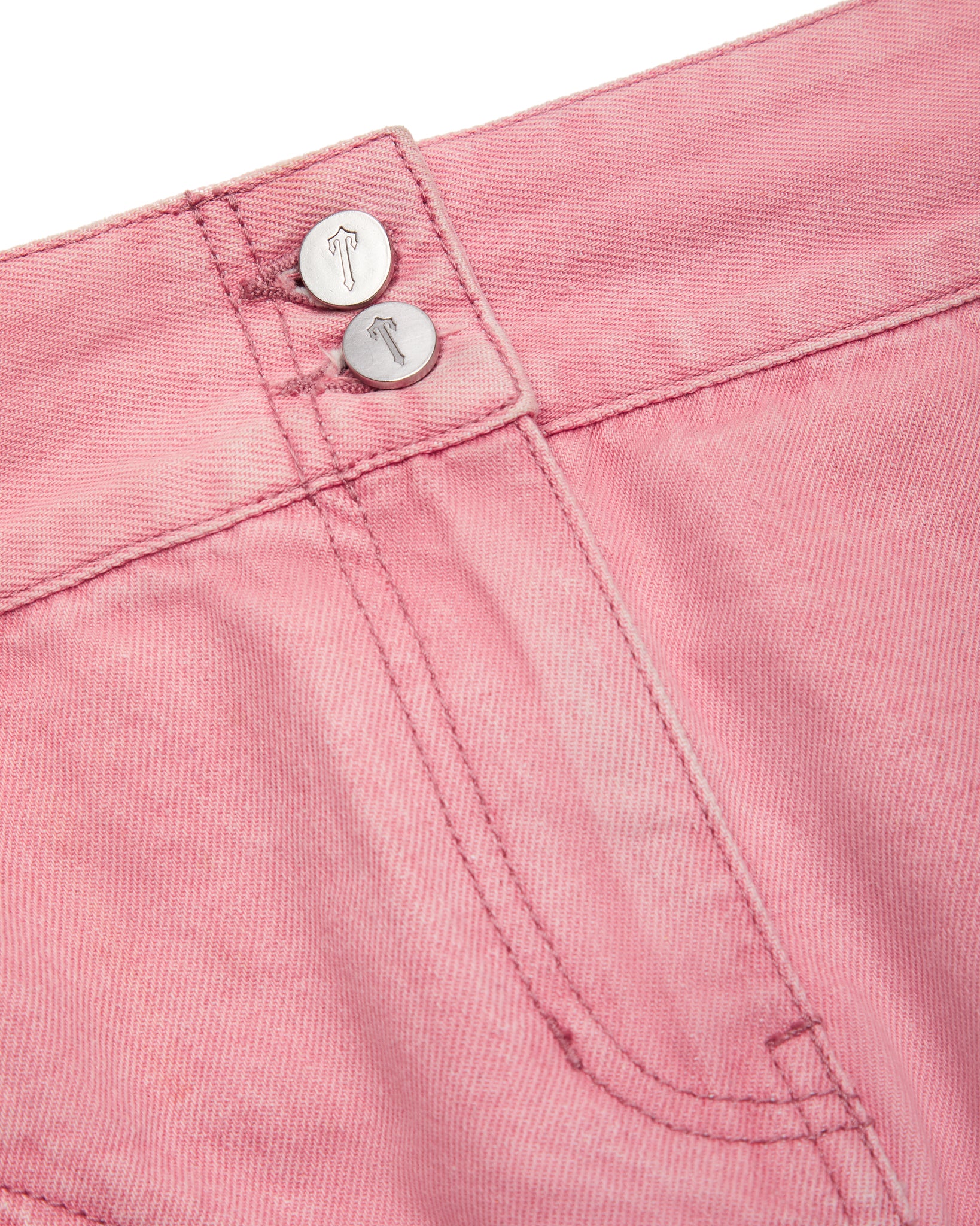 Trapstar Irongate T Denim Zip Detail Mini Women's Skirts Pink USA | 81DHQYVOM