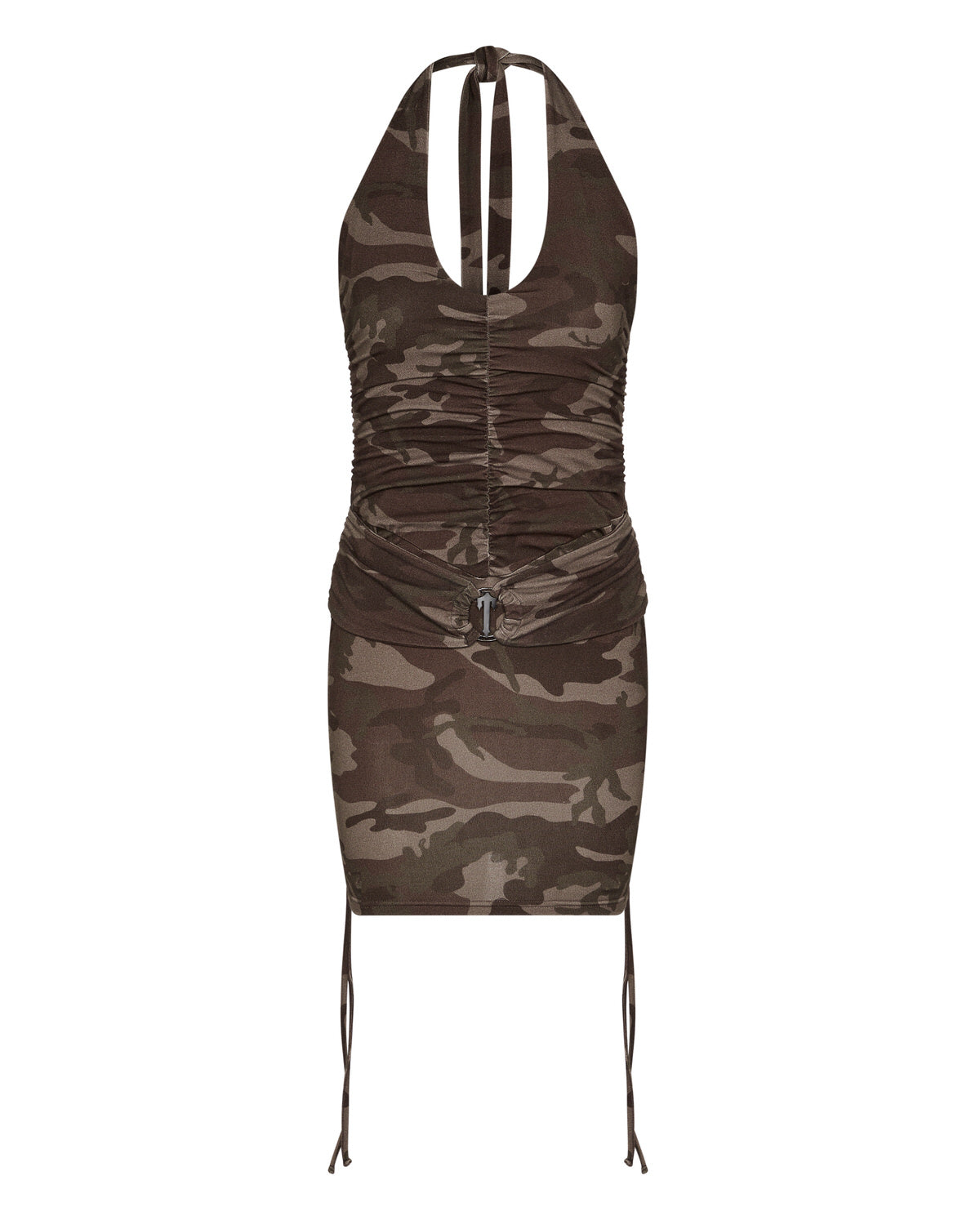 Trapstar Irongate T Dress Women\'s Dress Brown Camo USA | 61GRWXUYD