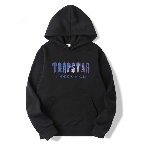 Trapstar It’s a secret Galaxy Men\'s Hoodies Black USA | 61SXZEAHI