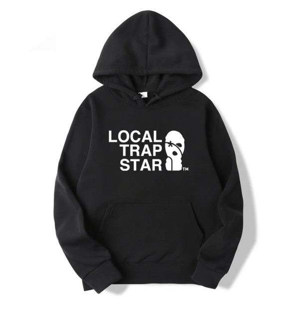 Trapstar Local Men\'s Hoodies Black USA | 06LJOQRNY