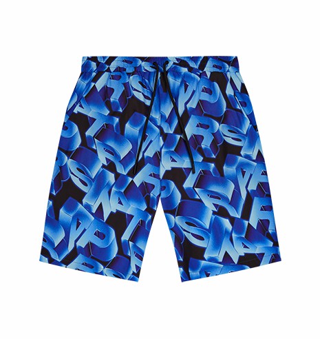 Trapstar London 3d Swimming Men\'s Shorts Blue USA | 53MJVSLGU