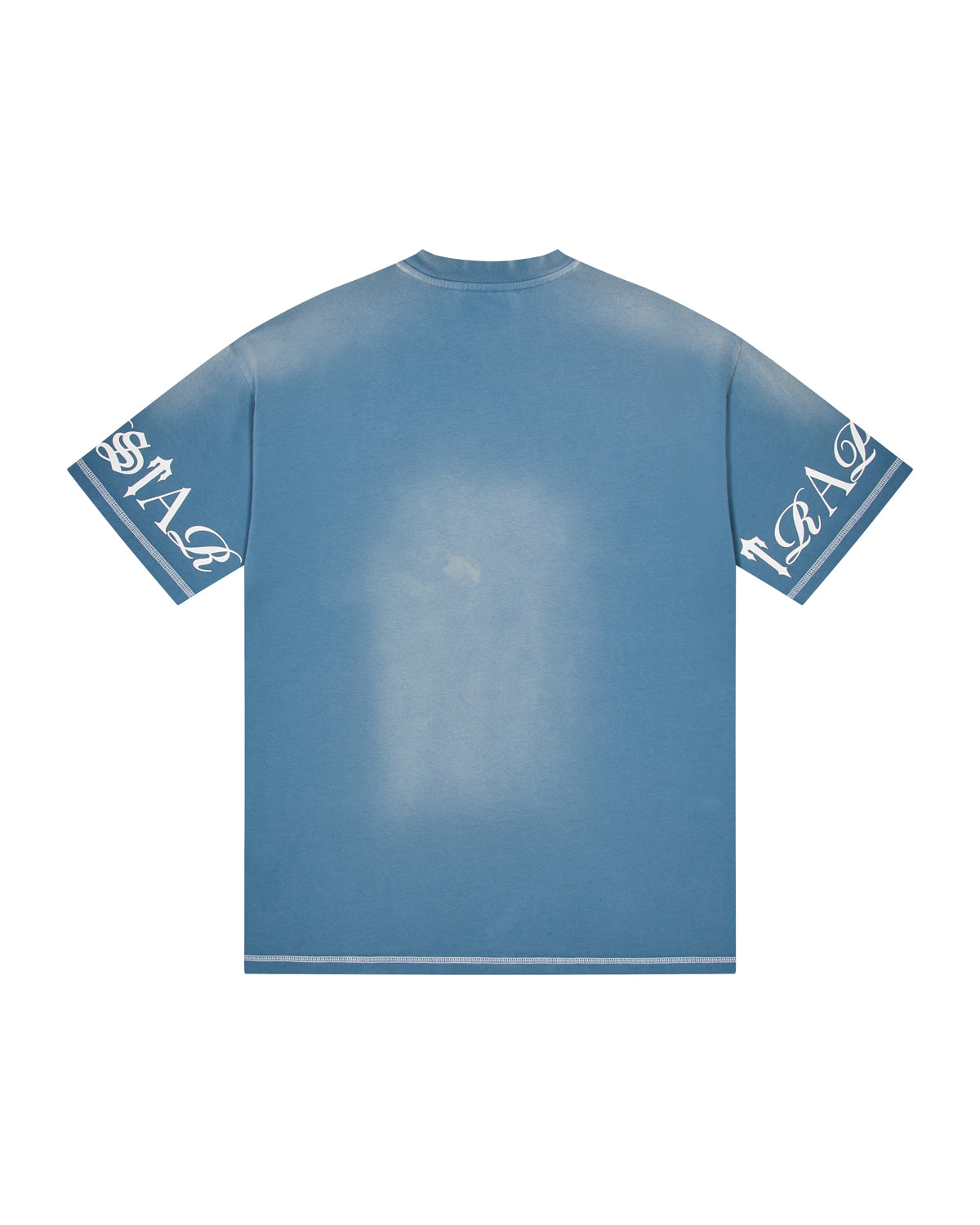 Trapstar Script 2.0 Men's T-Shirts Denim Blue USA | 76OYULNAH