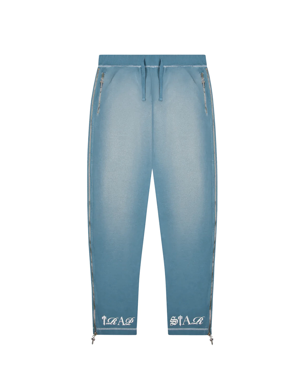 Trapstar Script Men\'s Sweatpants Light Denim Wash USA | 14EXGKCMP