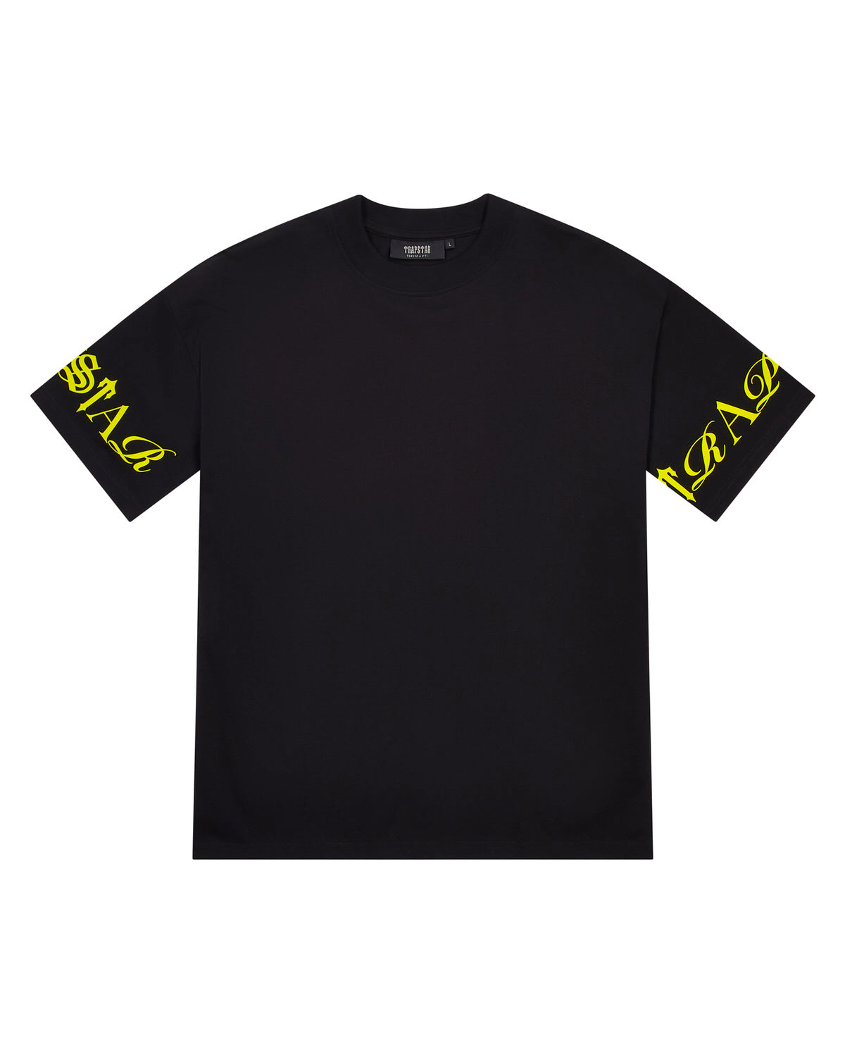 Trapstar Script Men\'s T-Shirts Black USA | 89IGYSKFM