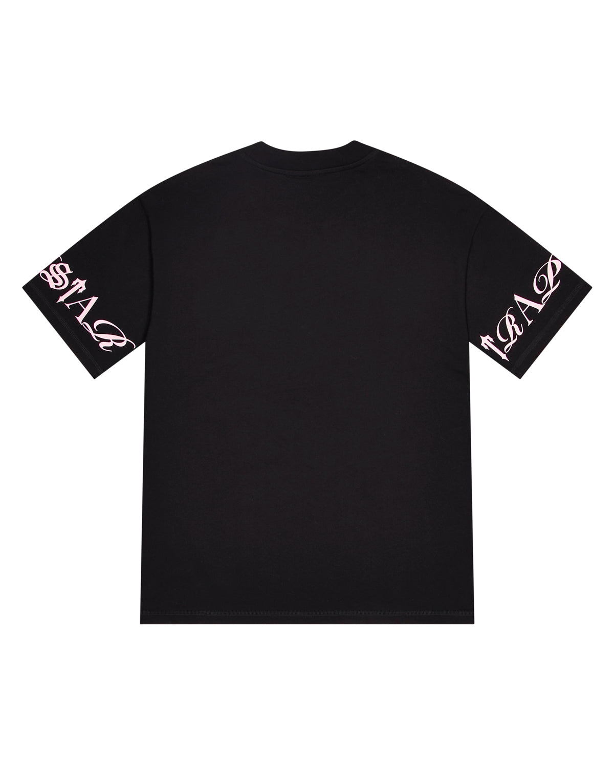 Trapstar Script Men's T-Shirts Black / Pink USA | 74KXWPITC