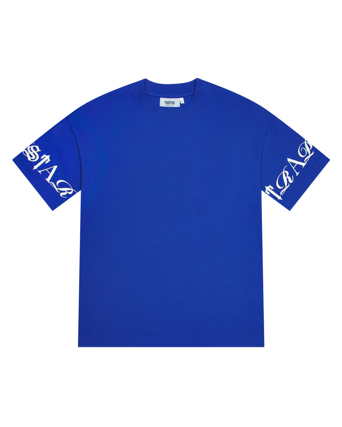 Trapstar Script Men\'s T-Shirts Blue / White USA | 70HRVOKNY