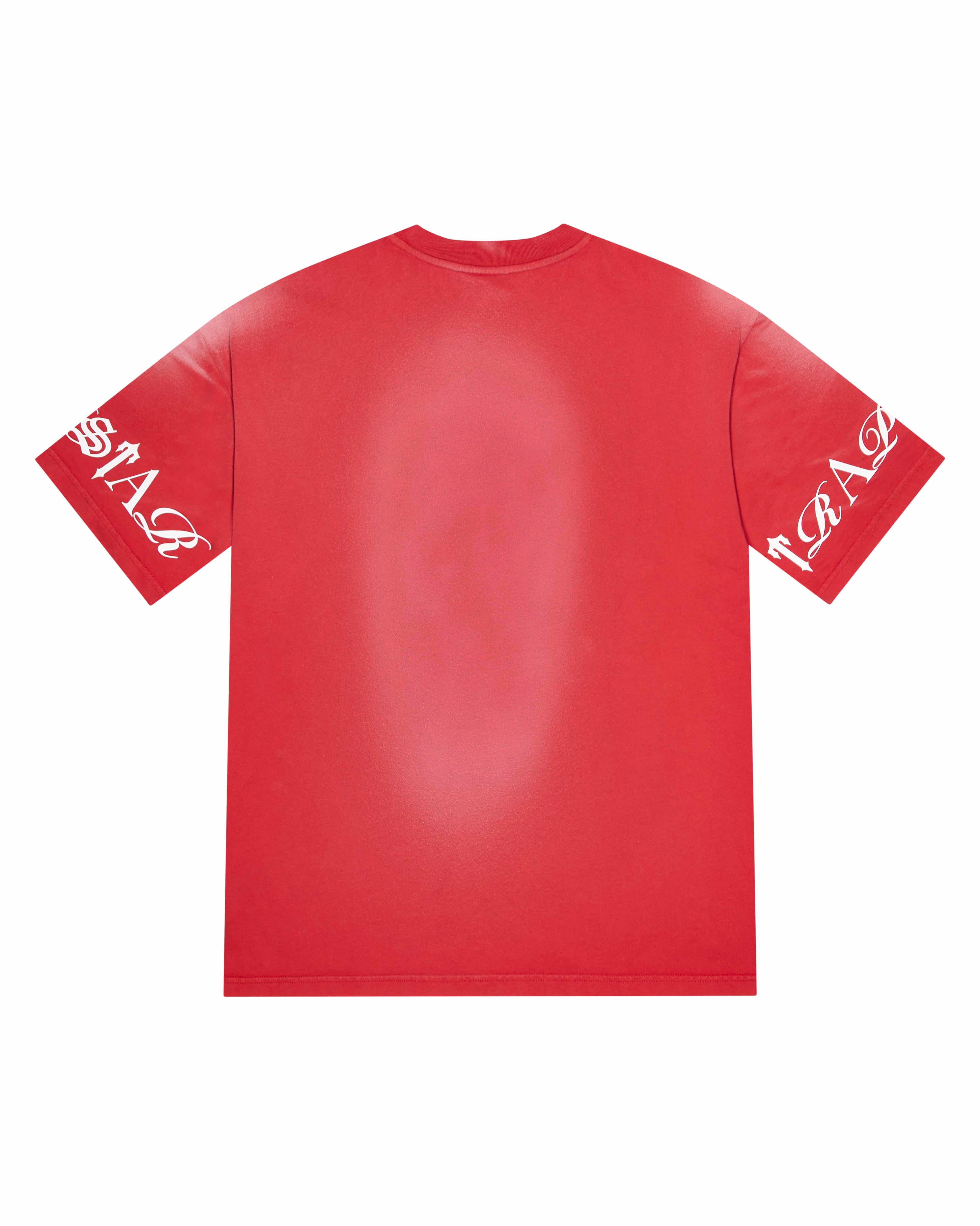 Trapstar Script Men's T-Shirts Red USA | 20YRWUIOK